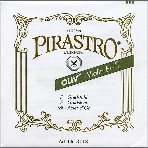 Pirastro Oliv Series Violin E String 4/4 Medium Loop End