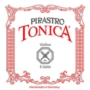 سلسلة الكمان من سلسلة Pirastro Tonica E 3 / 4 - 1 / 2 الحجم الفضي الصلب متوسط نهاية الكرة