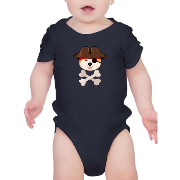 Pirate Akita Dog Bodysuit Infant -Image by Shutterstock,  24 Months
