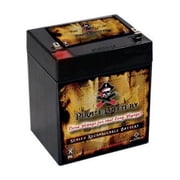 Pirate Battery 12V 12 Volts 6Ah 72w Sealed Lead Acid SLA Battery - T2 Terminals By Pirate Battery
