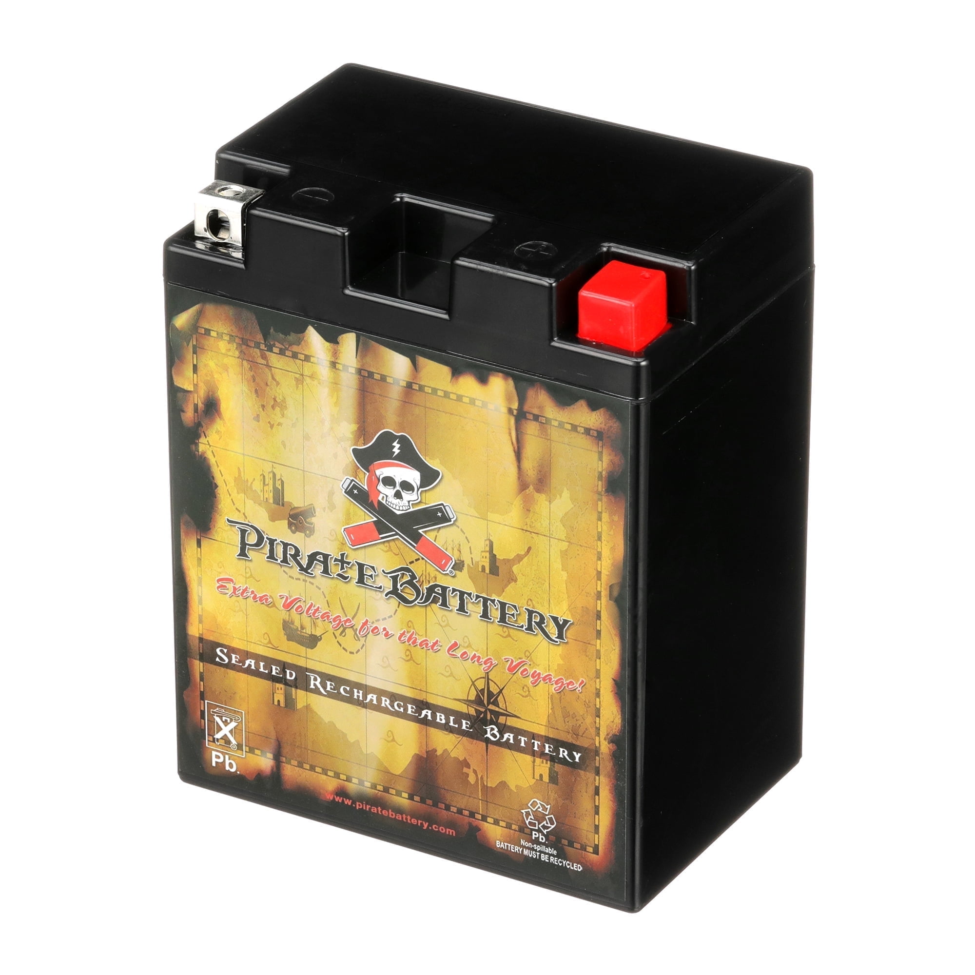 Pirate Battery Yb14l-a2 (14l-a2 12 Volts,14 Ah, 190 Cca) Riding Lawn Mower Battery for Mtd Products 385 410 412 465 485 489 497