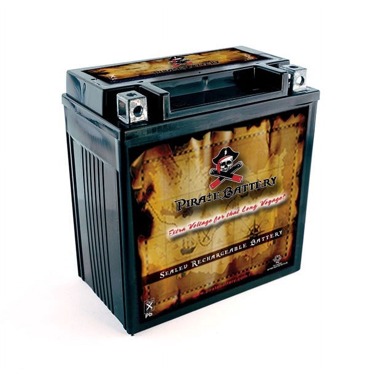 Pirate Battery Ytx20ch-bs (20ch-bs 12 Volts,18 Ah, 270 Cca) Motorcycle Battery for Kawasaki Vulcan 1600 Mean Streak 2005