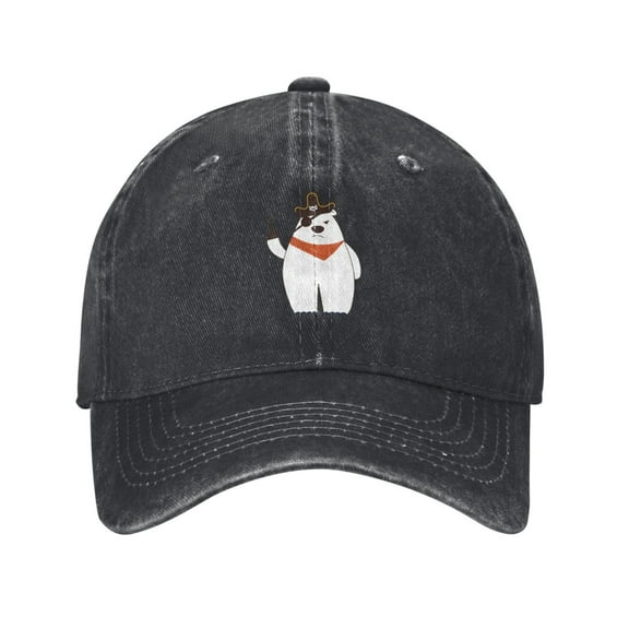 Pirate Bear Pattern Baseball Cap Men'S Women'S Fashion Hat Vintage Adjustable Unisex Casquette