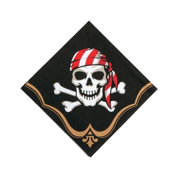 Pirate Beverage Napkins (16Pc) - Party Supplies - 16 Pieces
