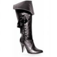 thumbnail image 1 of Pirate Black Boots Women's Adult Halloween Costume Accessory, 1 of 3