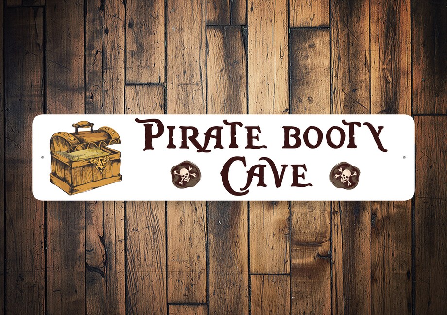 Pirate Booty Cave Sign Pirate Sign Pirate Kid Sign Funny Pirate Sign Pirate Loot Cave Pirate ...