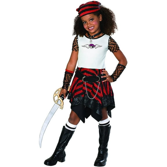 Pirate Bratz Caribbean Wench Lady Girl Fancy Dress Up Halloween Child Costume