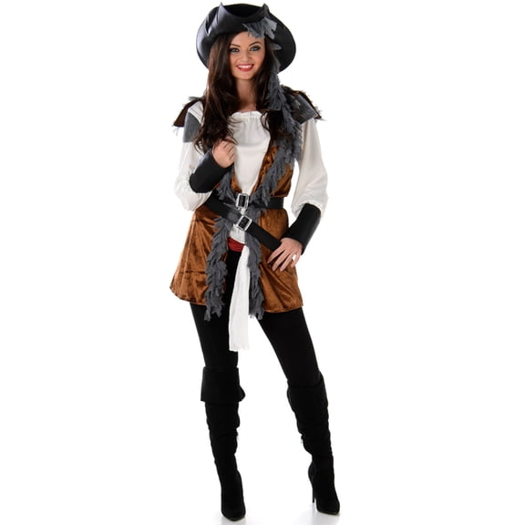 Pirate Buccaneer Rogue Raider Women's Costume Large 14-16