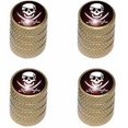 thumbnail image 1 of Pirate Buccaneer Tire Rim Wheel Aluminum Valve Stem Caps, Multiple Colors, 1 of 1