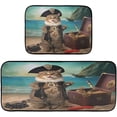 thumbnail image 1 of Pirate Cat 2 Pieces Kitchen Rugs and Mats Sets,Non Slip Absorbent Floor Mat for Kitchen, Floor Home, Office, Sink, Laundry Home Decor, 1 of 7