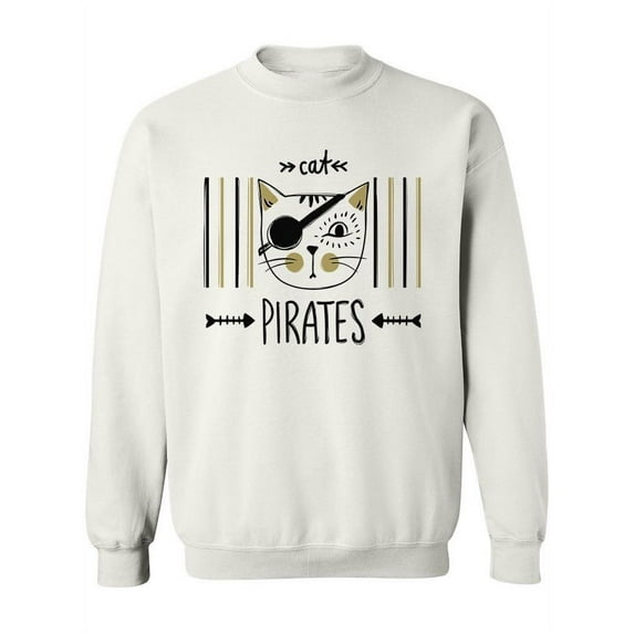 Pirate Cat Design. Sweatshirt Women -Image by Shutterstock, Female Medium