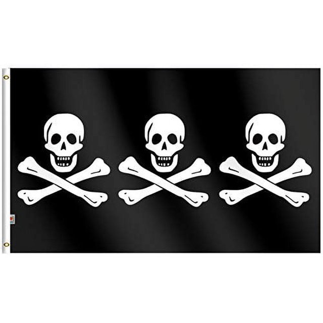 Pirate Christopher Condent Flag 3x5 Ft Large, ModerateOutdoor& Indoor