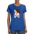 thumbnail image 1 of Pirate Corgi Art T-Shirt Women -Image by Shutterstock, Female 3X-Large, 1 of 4