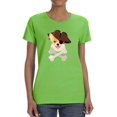 thumbnail image 1 of Pirate Corgi Art T-Shirt Women -Image by Shutterstock, Female 4X-Large, 1 of 4