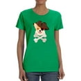 thumbnail image 1 of Pirate Corgi Art T-Shirt Women -Image by Shutterstock, Female 5X-Large, 1 of 4