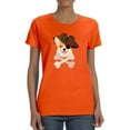 thumbnail image 1 of Pirate Corgi Art T-Shirt Women -Image by Shutterstock, Female Small, 1 of 4