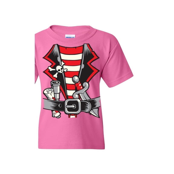 Pirate Costume Unisex Youth Kids T-Shirt Tee