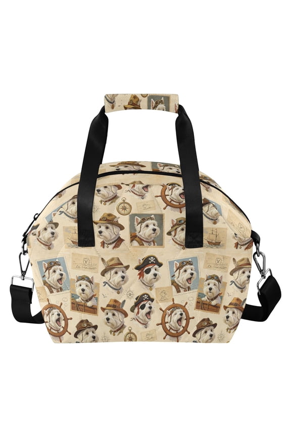 Pirate Crew West Highlands Insulated Lunch Bag for Women Leakproof Reusable Cooler Lunch Box with Adjustable Shoulder Strap Portable Tote Bag for Work Picnic Travel