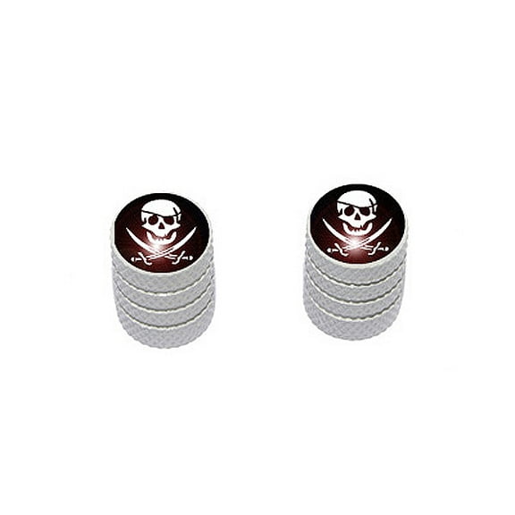 Pirate Crossed Swords - Bike Valve Stem Caps