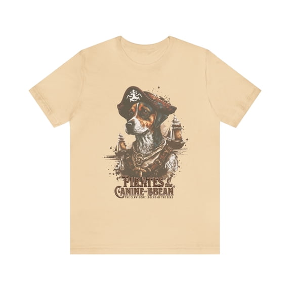 Pirate Dog Funny Unisex Jersey Short Sleeve Tee