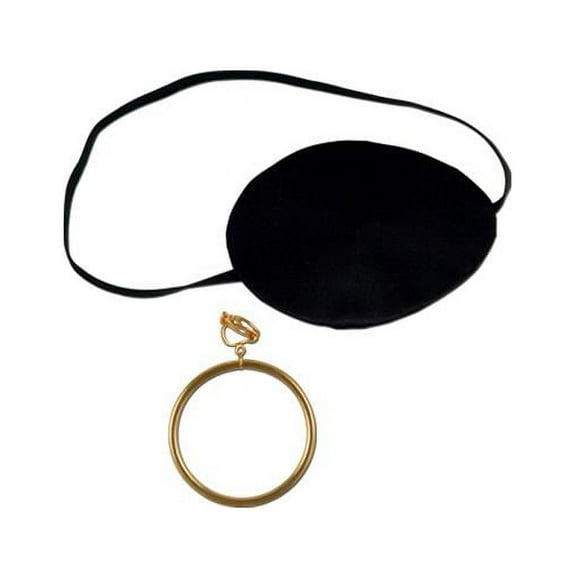 Pirate Eye Patch with Earring