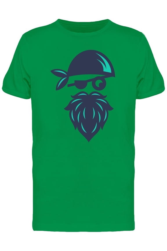 Pirate Face Green Colors Tee Men's -Image by Shutterstock