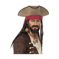 thumbnail image 1 of Pirate Facial Hair Set Adult Black One Size Male Fancy Dress Party Book Week Halloween, 1 of 2