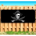 thumbnail image 1 of Pirate Flag 13 oz Vinyl Banner With Metal Grommets, 1 of 4