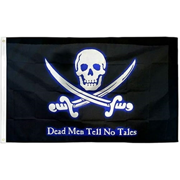 Pirate Flag 2x3 Dead Men Tell No Tales Ship Banner Jolly Roger Swords 2x3 Foot