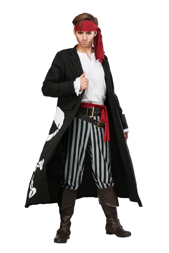 Pirate Flag Captain Plus Size Mens Costume