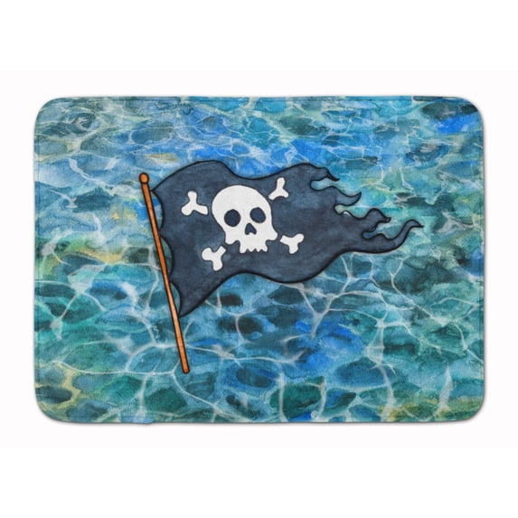 Pirate Flag Machine Washable Memory Foam Mat