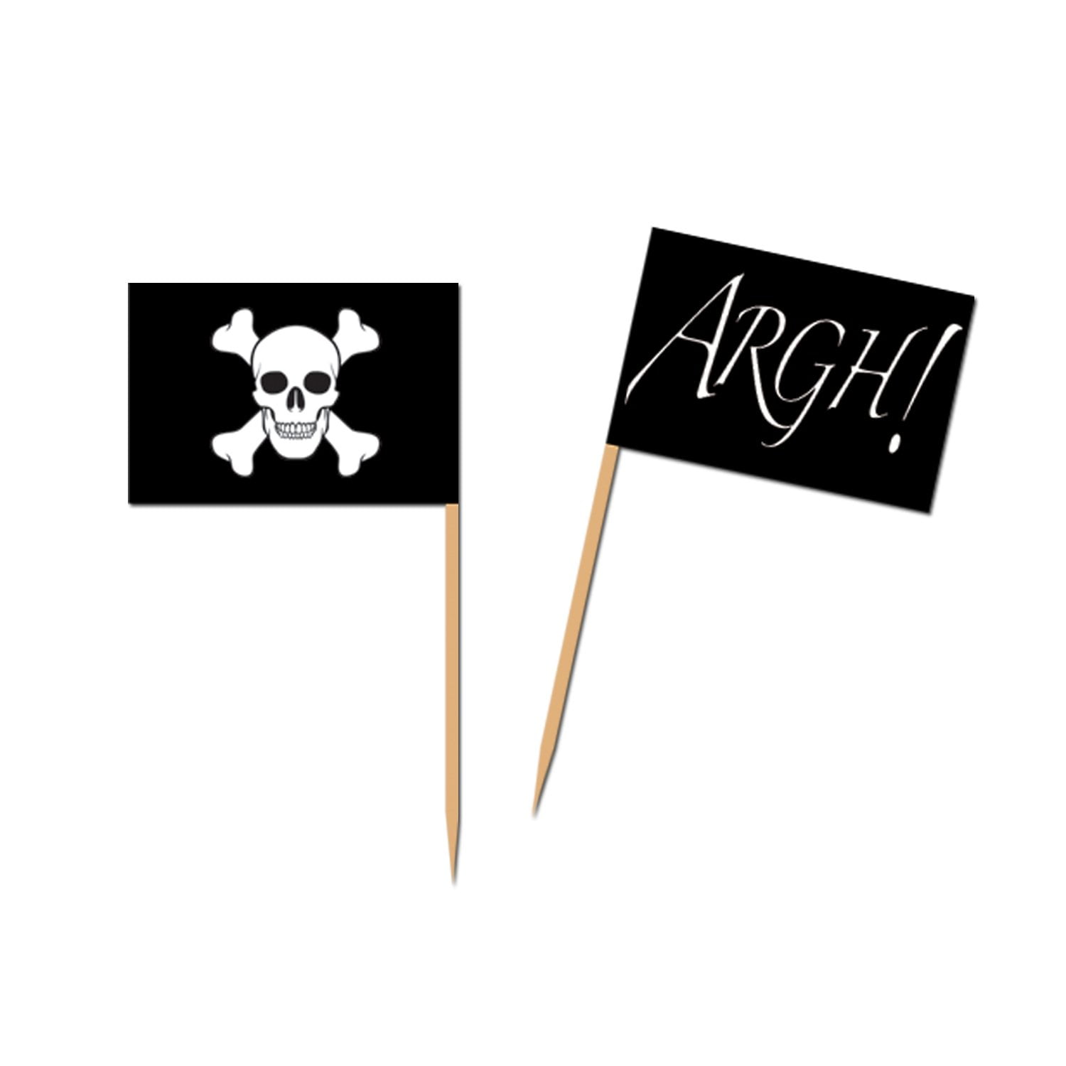 THE BEISTLE COMPANY Pirate Flag Picks Party Accessory (1 count) (50/Pkg)