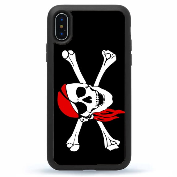 Pirate Flag Skull Phone Case Bones Slim Shockproof Hard Rubber Custom Case Cover For iPhone 15 Pro Max 14 Plus 13