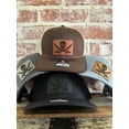 thumbnail image 1 of Pirate Flag leather patch Hat, Richardson 112, trucker hat, 1 of 5
