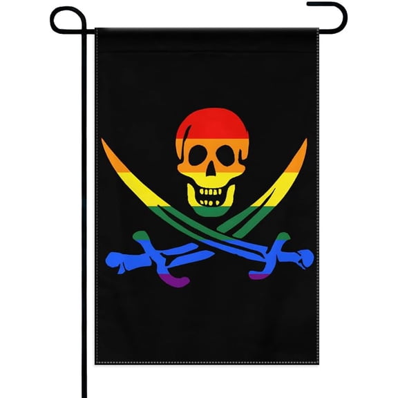 Pirate Garden Flag for Outside 28"x40" Double-Sided Yard-Flags House Flags Wall Hanging Home Decoration Banner Small Gifting Wall Tapestry Indoor Outdoor House Banners