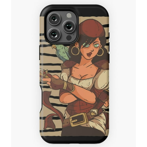 Pirate Girl Female Swashbuckler Phone Case for iPhone 16 15 14 13 12 11 Pro Max