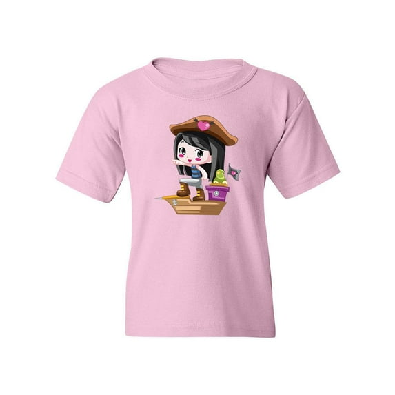 Pirate Girl T-Shirt Juniors -Image by Shutterstock, Medium