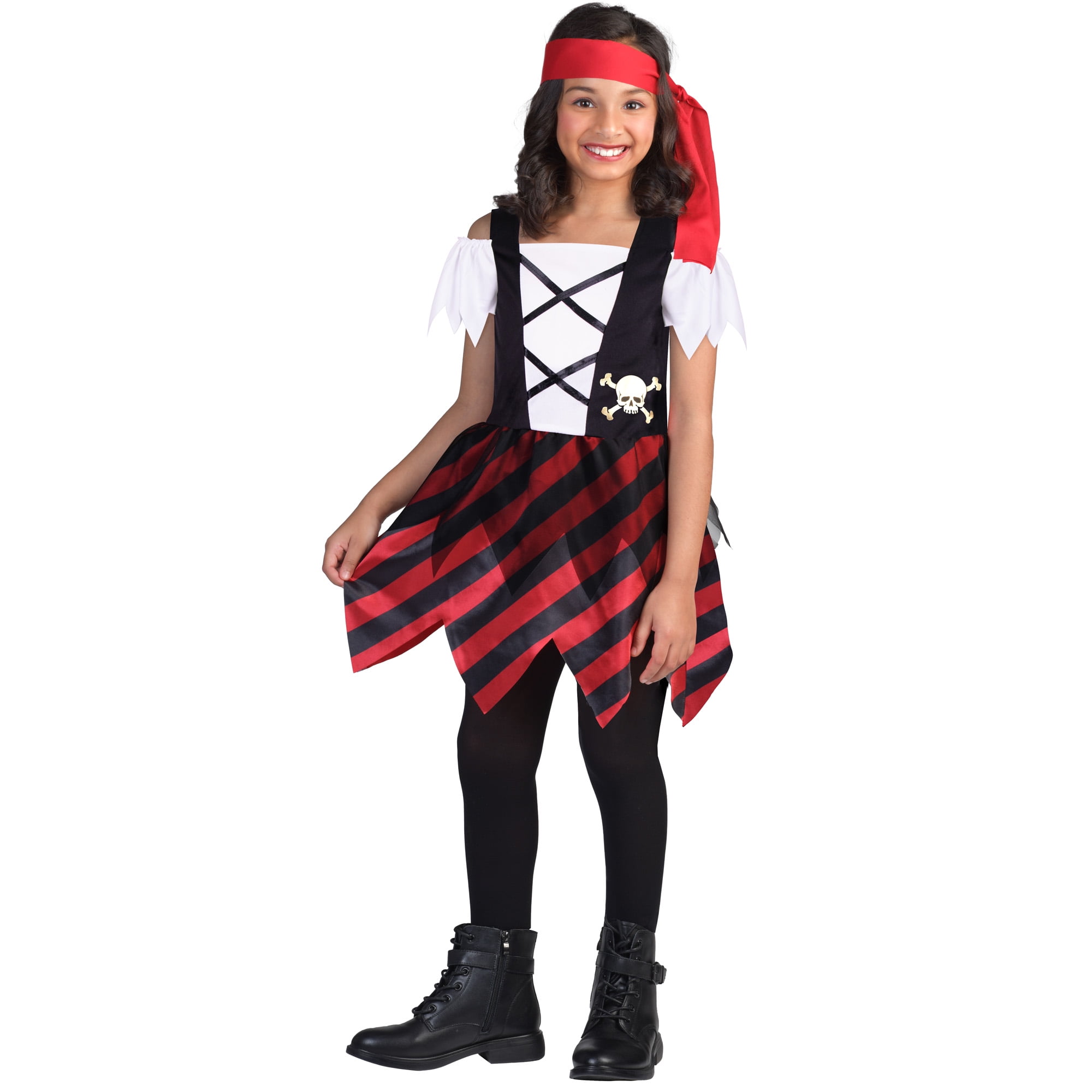 Pirate, Halloween Costume for Children, Girls Size L (10/12), by Way to Celebrate