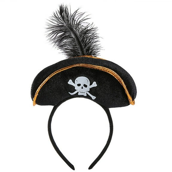 Halloween Pirate Headband Halloween Hair Hoop Hairband Pirate Cosplay Headpiece Day Of The Dead Headband Costume