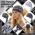 thumbnail image 1 of Pirate Headscarf Bandanas Breathable Elastic Paisley Print Motorcycle Helmet Liner Wraps, 1 of 5