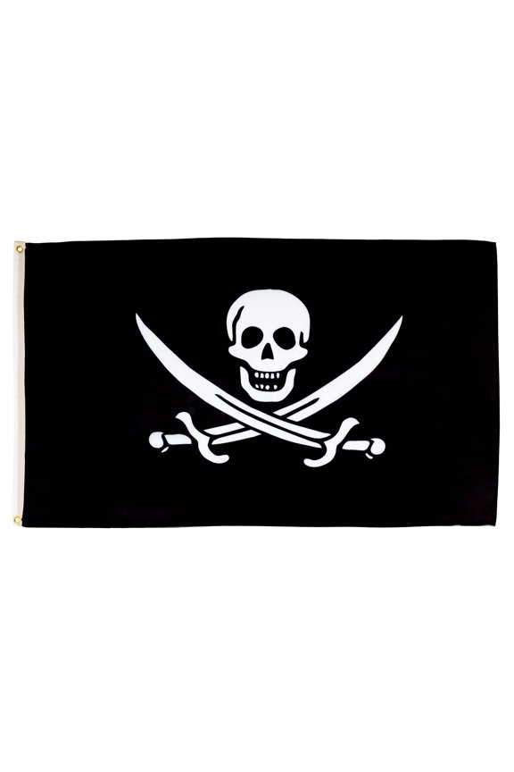 Pirate Jack Rackham Flag 5x8 ft 100D Polyester 2 Grommets