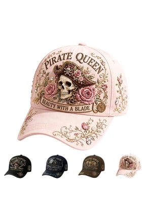 Pirate Legend Embroidered Baseball Cap, Vintage Nautical Skull Adjustable Hat for Halloween, Travel & Everyday Wear