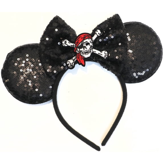 Pirate Mickey Minnie Ears Headband / Minnie Inspired Princess Ears / Minnie Headband