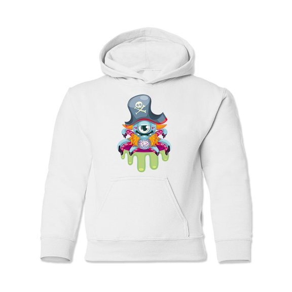 Pirate Monster Hoodie Juniors -Image by Shutterstock,  x-Large