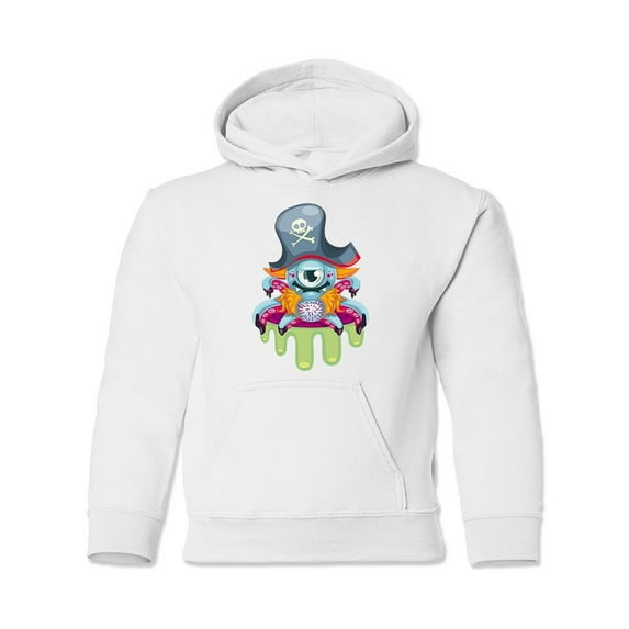 Pirate Monster Hoodie Juniors -Image by Shutterstock, x-Large