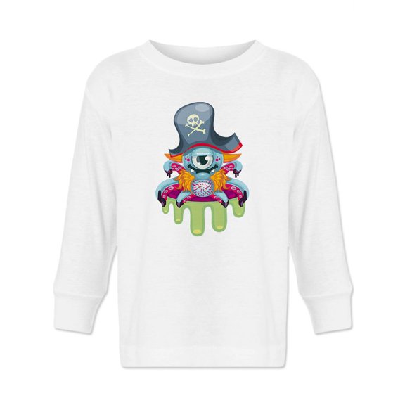 Pirate Monster Long Sleeve Toddler -Image by Shutterstock,  5 Toddler