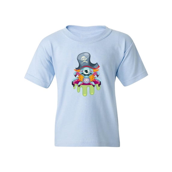 Pirate Monster T-Shirt Juniors -Image by Shutterstock, Large
