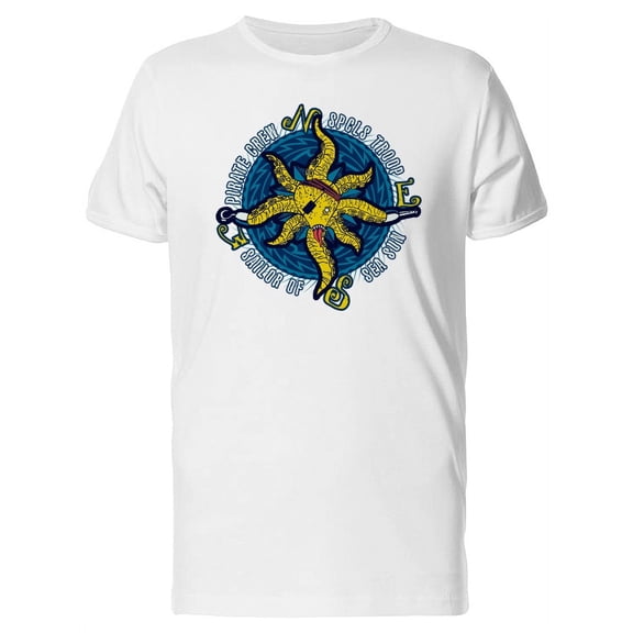 Pirate Octopus Crew T-Shirt Men -Image by Shutterstock, Male Medium