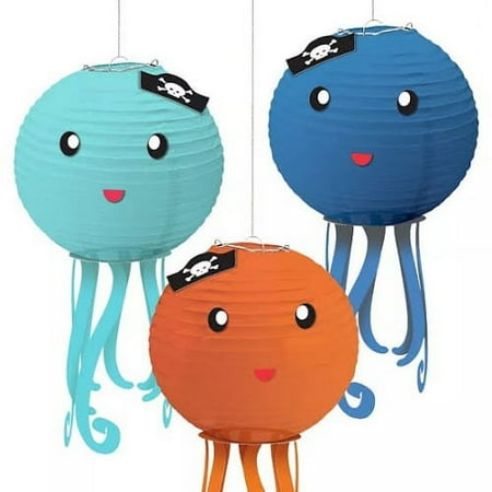 Pirate Octopus Lanterns 3ct