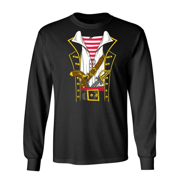 Pirate Outfit Sarcastic Humor Novelty Men's Long Sleeve Shirts